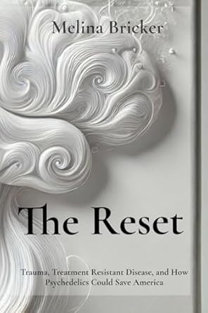 Cover of the book with a white marble background and black words for the title and author.